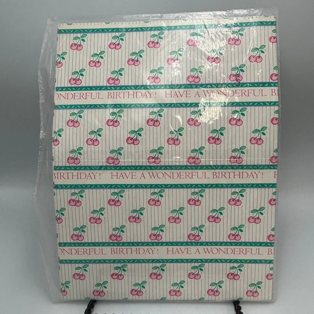 Vintage American Greetings Hallmark Lot (4) Gift Wrapping Paper Birthday Mothers